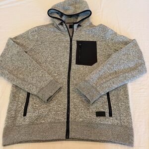 Abercrombie & Fitch Gray Zip-Up Sweater